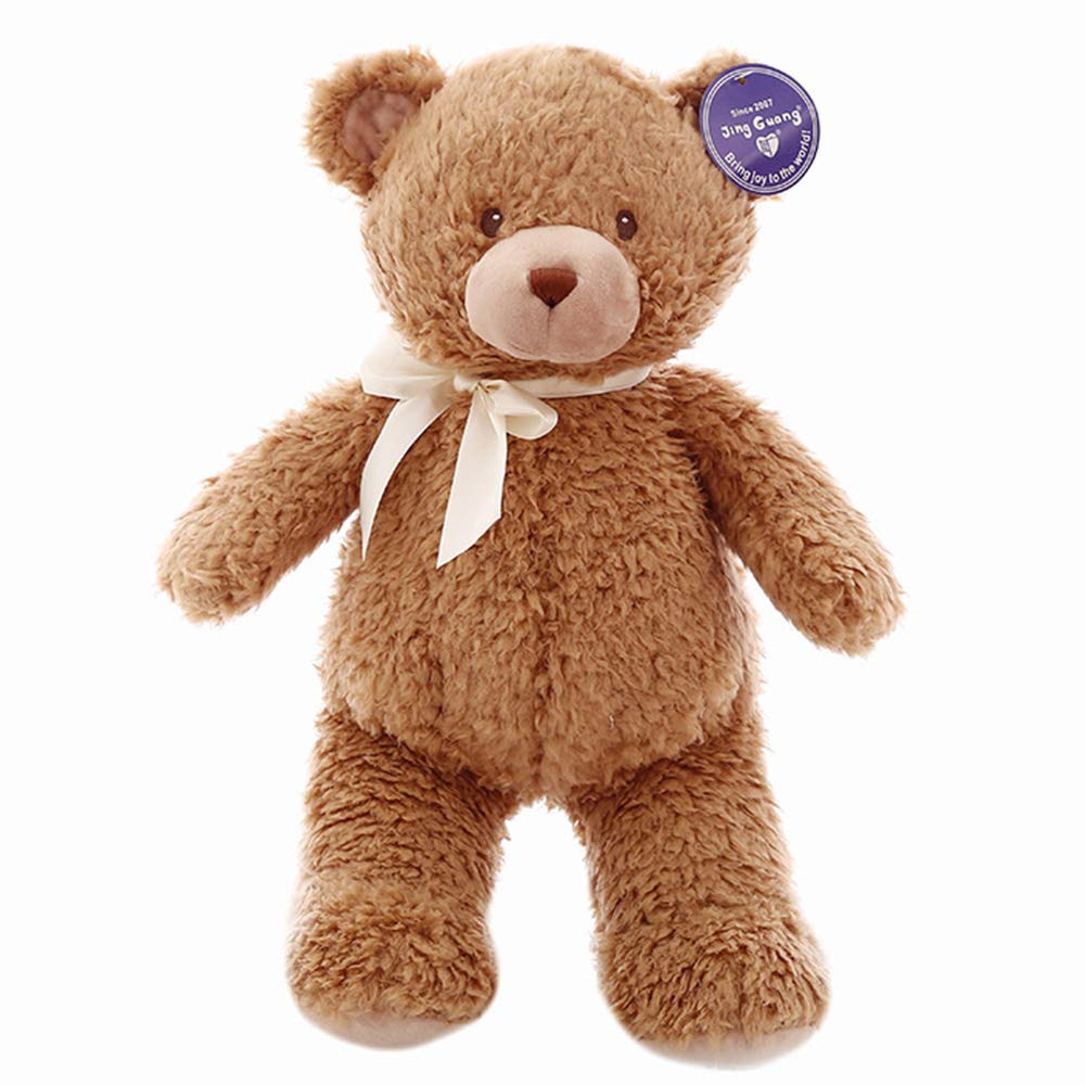 新诚优品 新春年货送福领结系列卷毛泰迪熊毛绒玩具